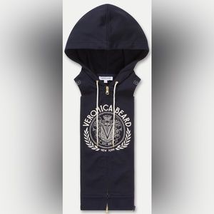 Veronica Beard Wazen Logo Hoodie Dickey Navy